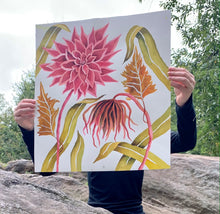 Load image into Gallery viewer, Pink Dahlia Pink Droop 18x20