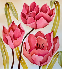 Load image into Gallery viewer, Pink Floral 18x20