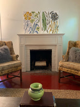 Load image into Gallery viewer, Banana Leaf Grey Floral 24x30