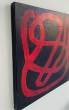 Load image into Gallery viewer, Ruby Squiggle Panel 12x12