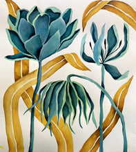 Load image into Gallery viewer, Blue Floral 18x20