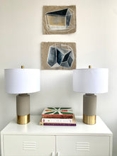 Load image into Gallery viewer, Shaded Geometric on Belgian Linen