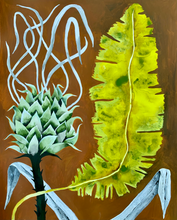 Load image into Gallery viewer, Protea Banana Leaf 24x30