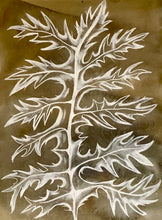 Load image into Gallery viewer, Sepia Thistle Leaf 22x30