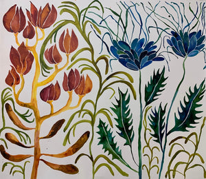 Red Bud Spike Leaves 48x55