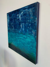 Load image into Gallery viewer, Study in Blue &amp; Green Panel 18x18
