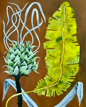 Load image into Gallery viewer, Protea Banana Leaf 24x30
