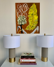 Load image into Gallery viewer, Protea Banana Leaf 24x30
