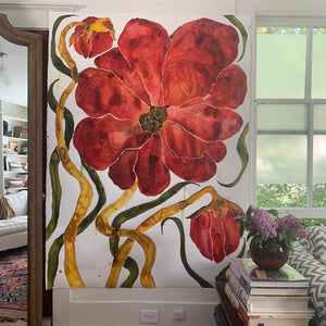 Poppy Red 55x76
