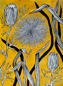 Ocher Dandelion 22x30